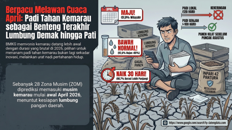 Berpacu Melawan Anomali April: Padi Tahan Kemarau sebagai Benteng Terakhir Lumbung Demak hingga Pati