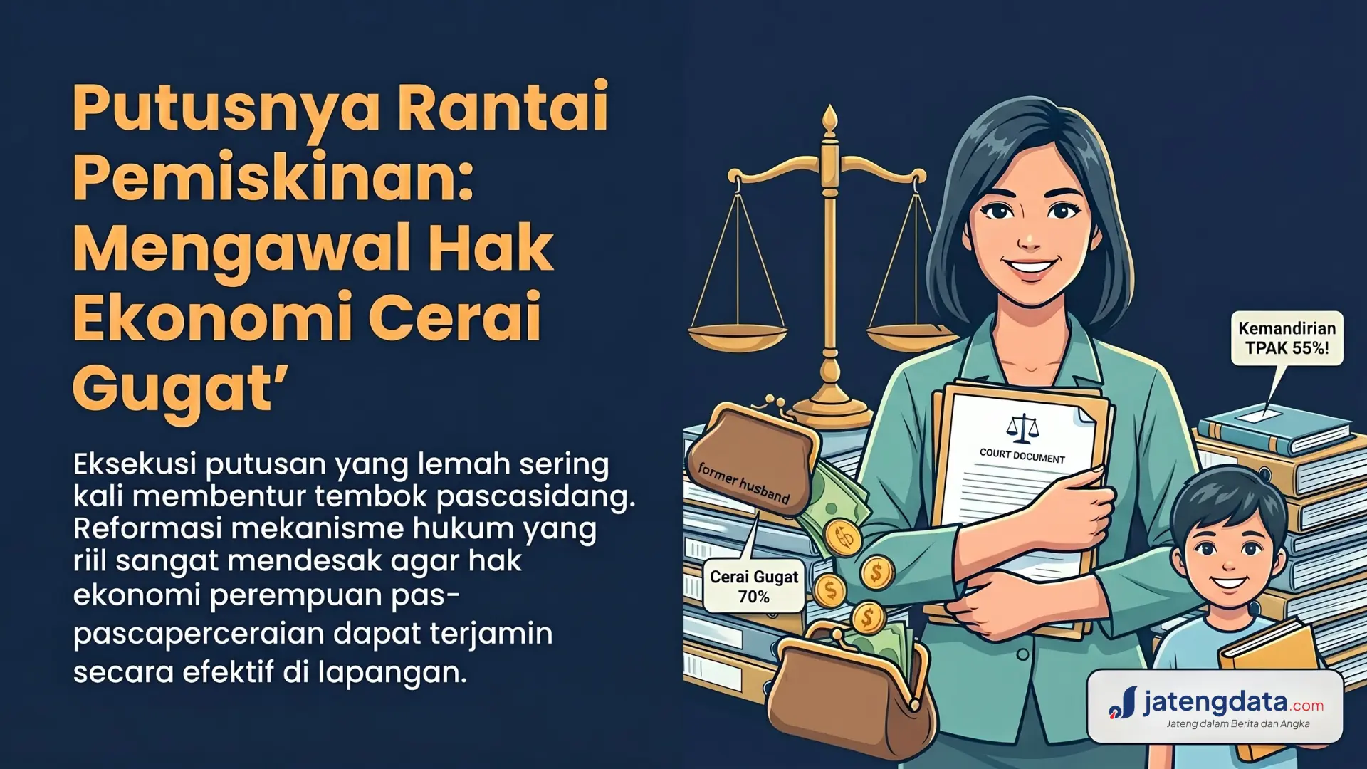 Putusnya Rantai Pemiskinan: Mengawal Hak Ekonomi Cerai Gugat 2026 di Ruang Sidang Pantura