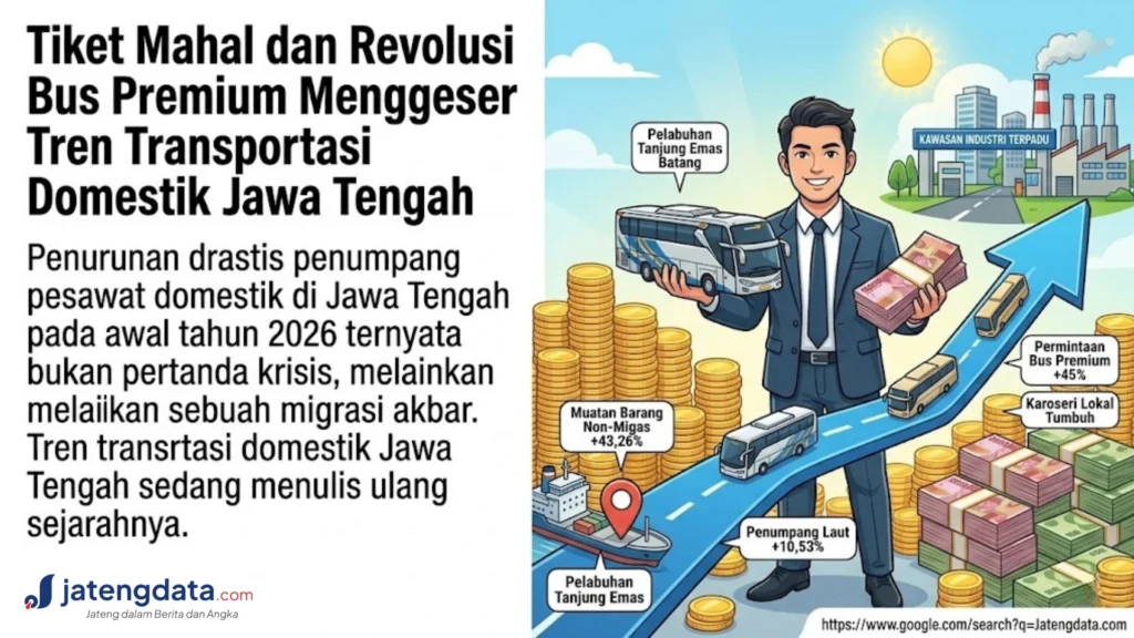 Tiket Mahal dan Revolusi Bus Premium Menggeser Tren Transportasi Domestik Jawa Tengah