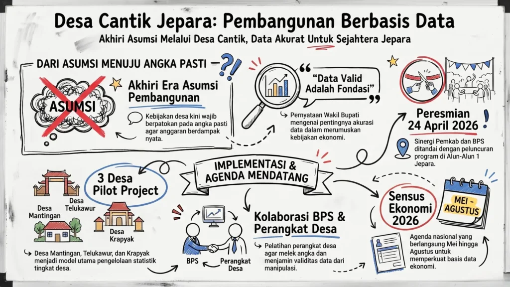 poin utama peluncuran program Desa Cantik Jepara.