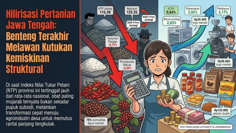 Cetak Biru Kesejahteraan: Menjawab Tantangan NTP Nasional Melalui Hilirisasi Pertanian Jawa Tengah
