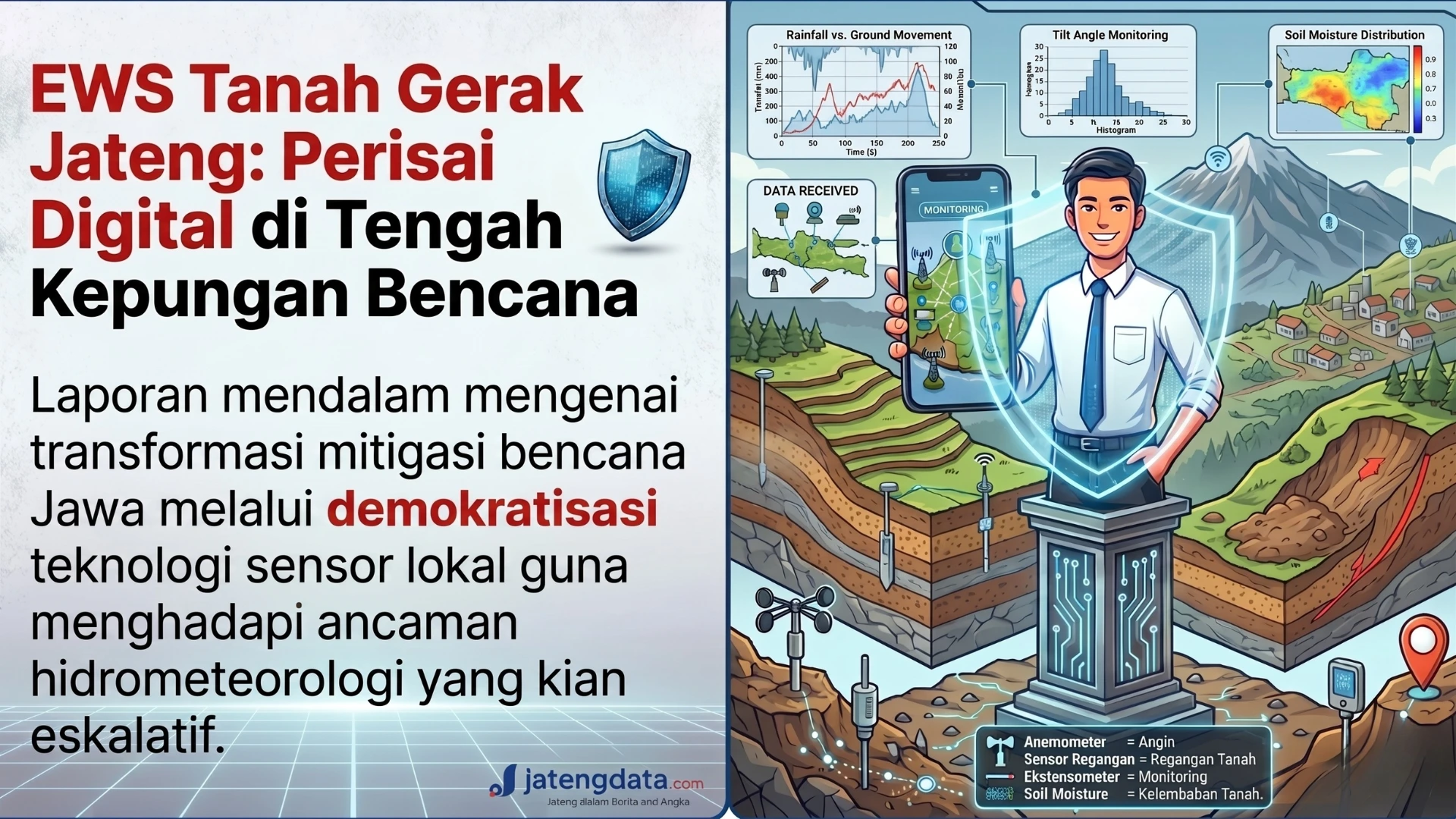 Menjinakkan Amarah Bumi: Mengapa EWS Tanah Gerak Jateng Menjadi Harga Mati di Tengah Ratusan Bencana