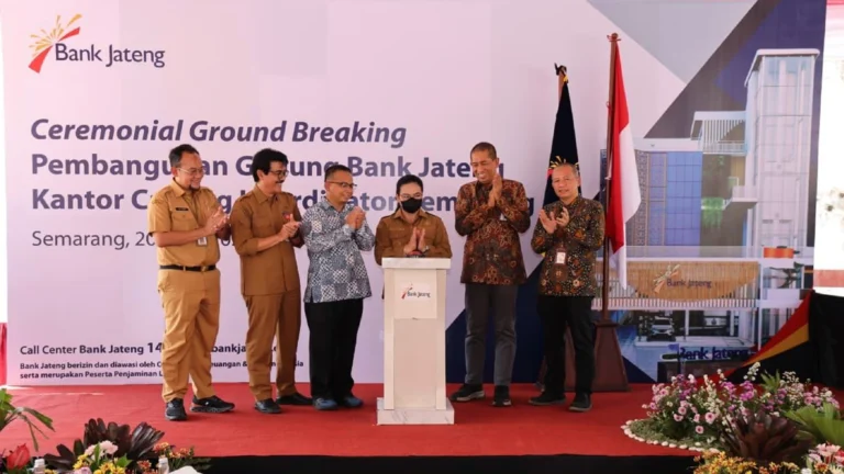 acara groundbreaking gedung Bank Jateng Semarang,