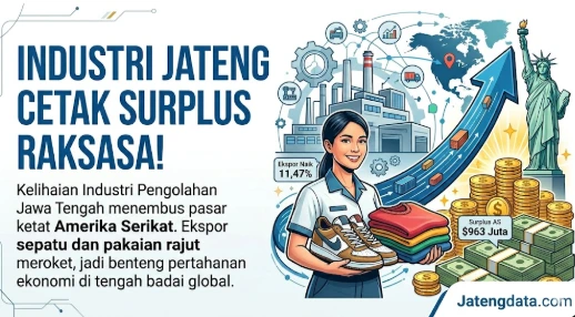 Menambang Surplus di Negeri Paman Sam: Kelihaian Industri Pengolahan Jawa Tengah