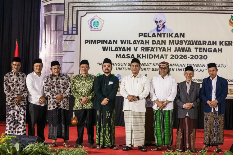 panggung acara formal Rifa'iyah di Jawa Tengah