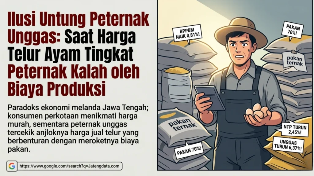 Ilusi Untung Peternak Unggas: Saat Harga Telur Ayam Tingkat Peternak Kalah oleh Biaya Produksi
