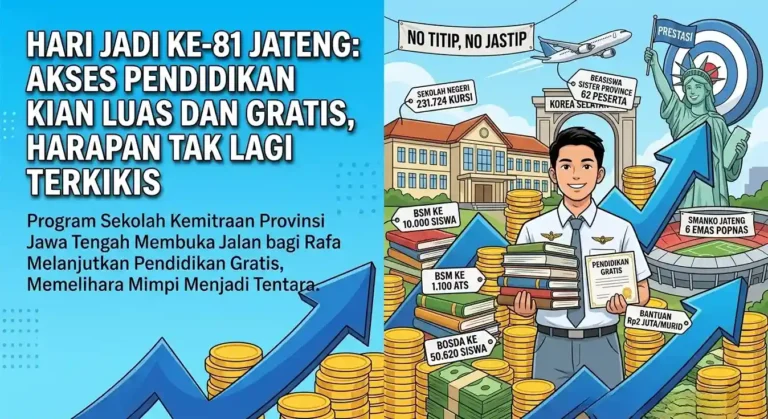 Menembus Batas Kemiskinan: Bagaimana Pendidikan Gratis Jawa Tengah Merajut Harapan dari Sekolah Kemitraan hingga Beasiswa Global